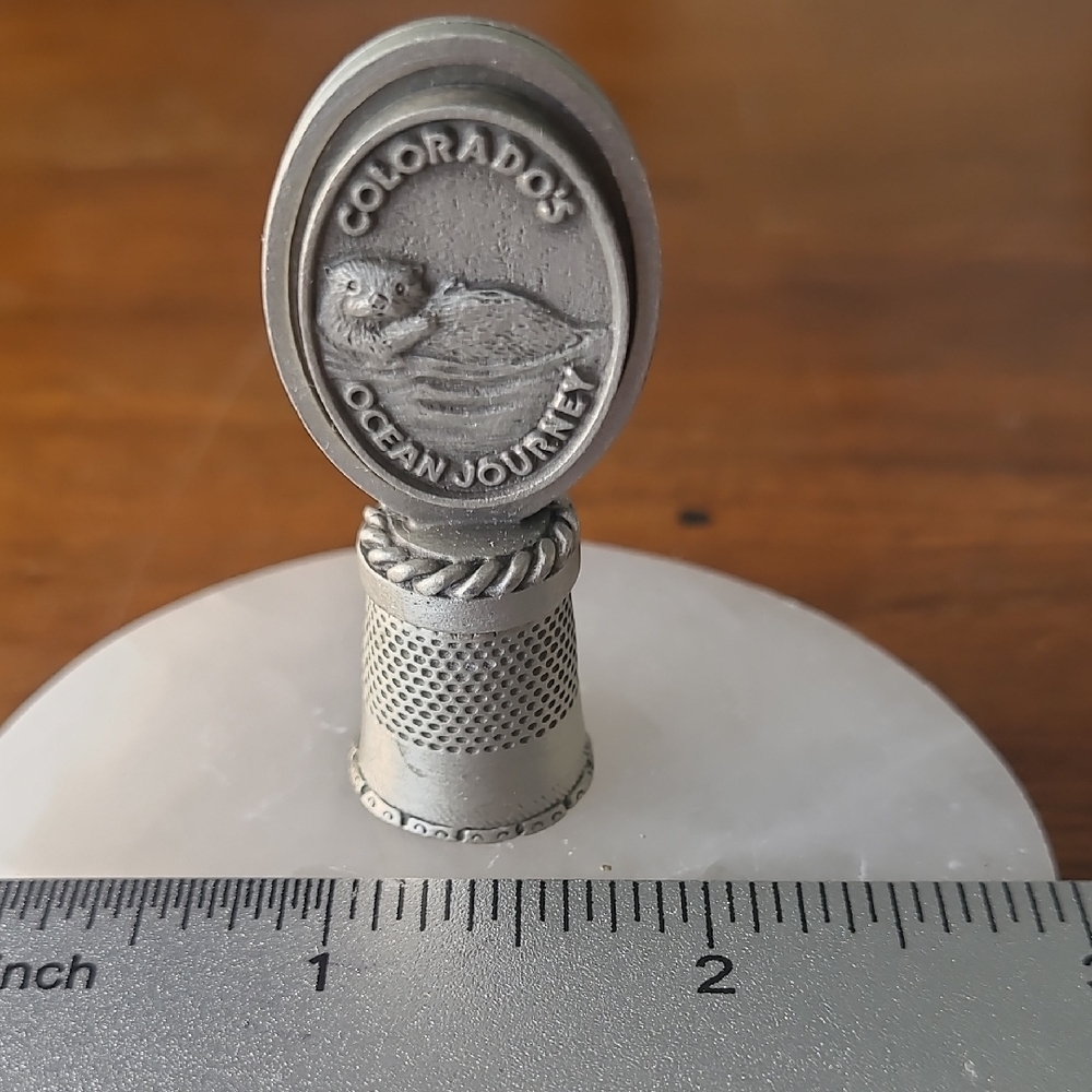 Colorado's Ocean Journey Silver Thimble